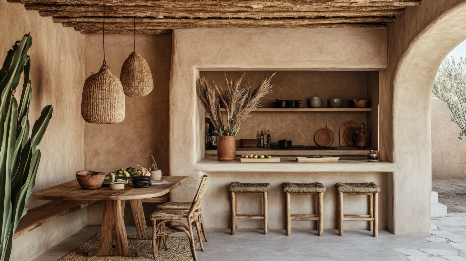 meble kuchnia boho